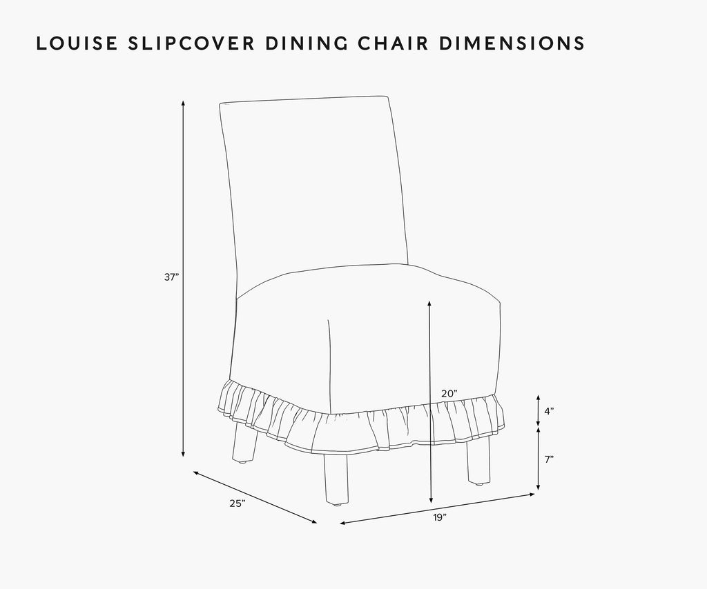Louise Slipcover Dining Chair - Delphine